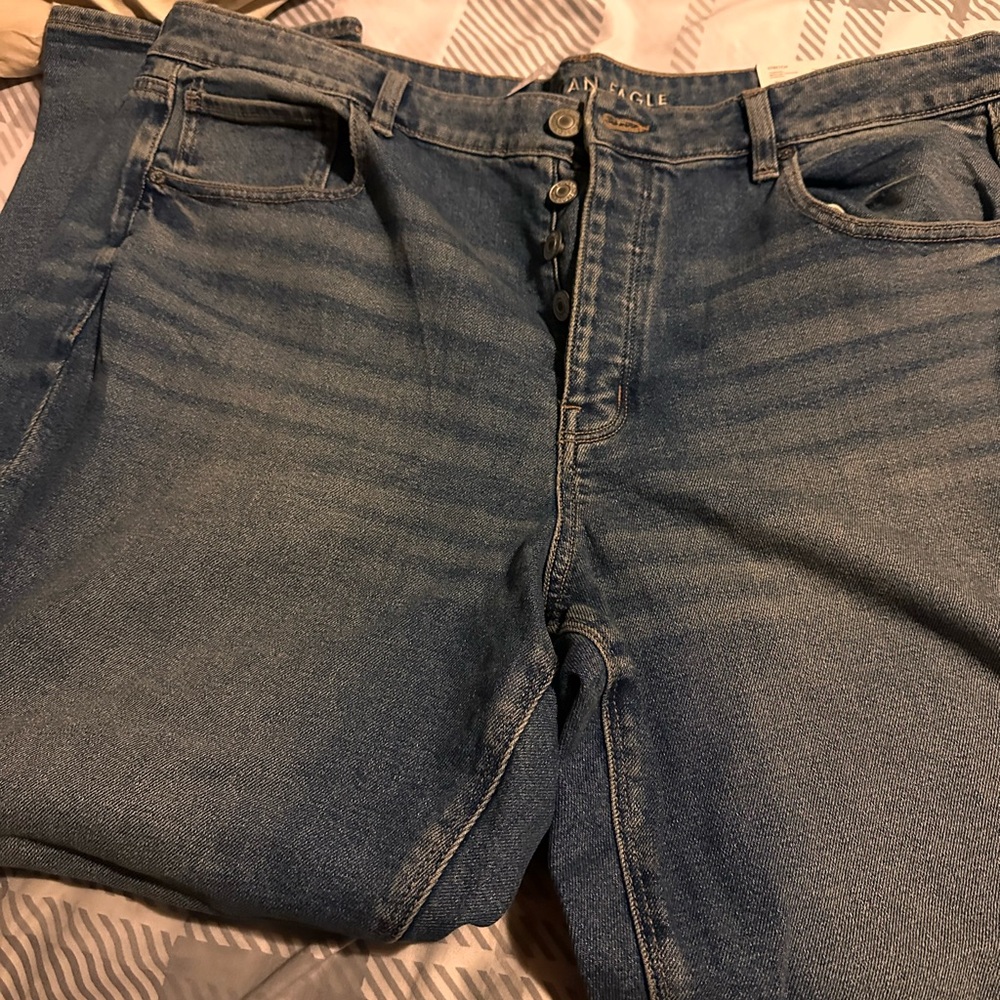 American Eagle Outfitters Straight Leg Blue Jeans